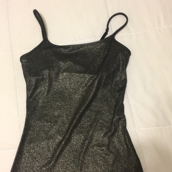 Express 🖤silver and black shimmer camisole/tank - Picture 2 of 6